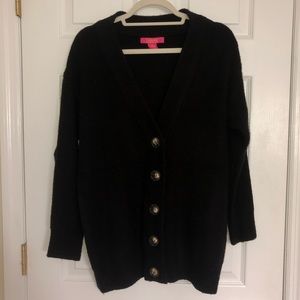 Black Chunky Knit Cardigan